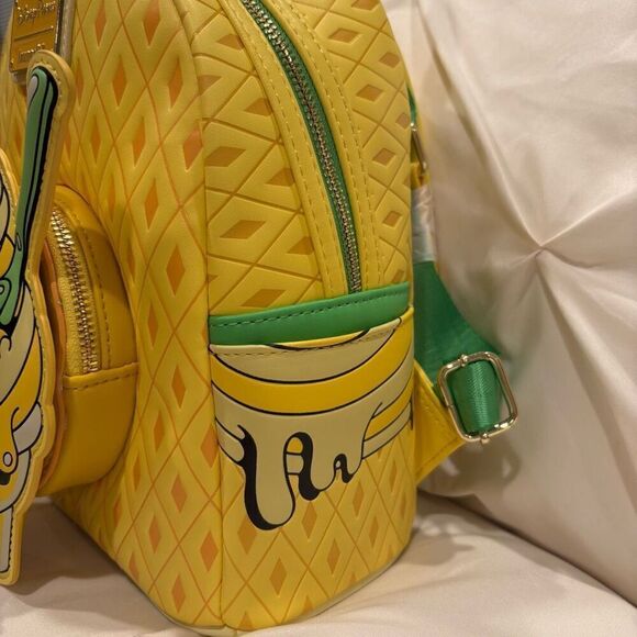 Loungefly X Disney Parks Eats Mickey Mouse Pineapple Dole Whip Mini Backpack NWT - Picture 4 of 7